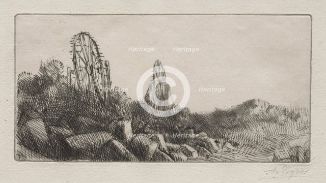 The Old Stone Quarries of Montrouge. Creator: Alphonse Legros (French, 1837-1911).