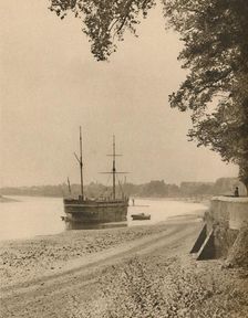 The Old "Stork" at Her Moorings Off Chiswick Mall c1935. Creator: Unknown