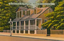 The Oldest House, Key West, Florida - Built in 1825 Entirely of Cedar c1940s