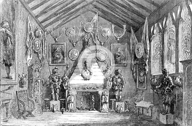 The Oldham Lyceum Educational and Industrial Exhibition - the Baronial Hall, 1854. Creator: Unknown.