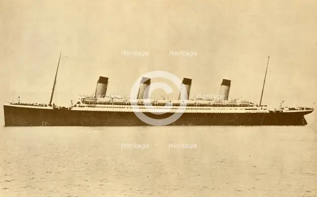 'The "Olympic" (White Star Line) At Sea', c1930. Creator: Unknown.