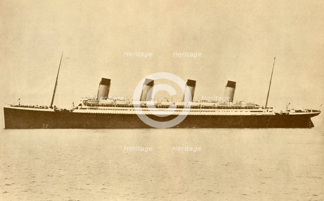 'The "Olympic" (White Star Line) At Sea', c1930. Creator: Unknown.