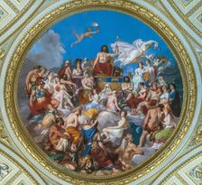The Olympus. Ceiling tondo in the Sala dell'Iliade in the Palazzo Pitti, 1819-1825