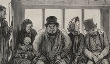 The Omnibus: Interior of the Omnibus. Creator: Honoré Daumier (French, 1808-1879)