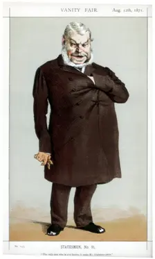 The only man who is ever known to make Mr Gladstone smile 1871. Artist: Coide