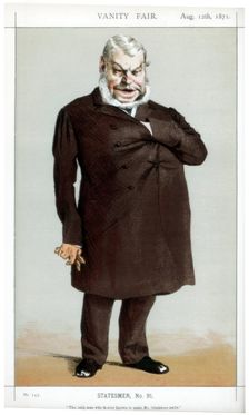 The only man who is ever known to make Mr Gladstone smile 1871. Artist: Coide