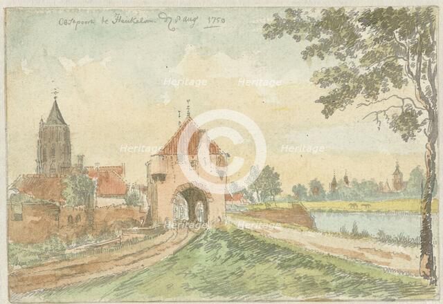The Oostpoort in Heukelom, 1750. Creator: J. Molijn.