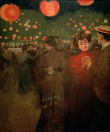The Open-air dance oil by Ramon Casas 1901-1902