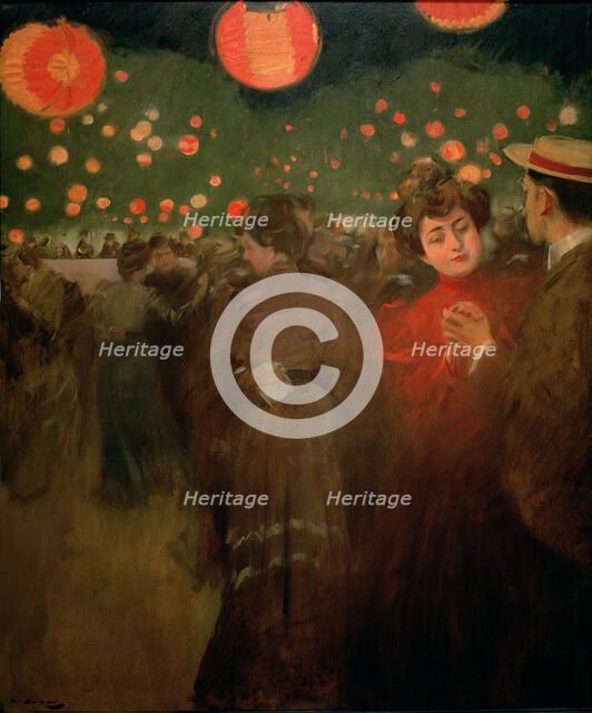  'The Open-air dance', oil by Ramon Casas 1901-1902.