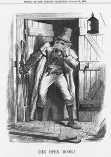 The Open Door! 1885. Creator: Joseph Swain