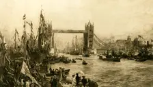 The Opening Ceremony of the Tower Bridge c1894. Creator: Unknown