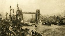 The Opening Ceremony of the Tower Bridge c1894. Creator: Unknown