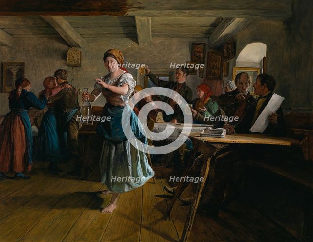 The Opening Dance, 1863. Artist: Waldmüller, Ferdinand Georg (1793-1865)