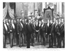 The opening festival of the Gordon Boys home - The Prince of Wales receiving the guests 1886. Creator: Unknown