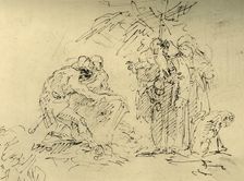 The Opening of a Grave mid 18th century, (1928). Artist: Giovanni Battista Tiepolo