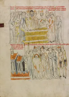 The Opening of Saint Hedwig's Tomb: The Translation of Saint Hedwig's Relics, 1353. Creator: Unknown