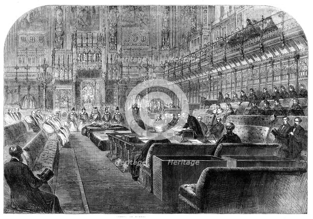 The Opening of Parliament by Royal Commission, 1862. Creator: Unknown.