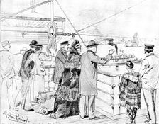 The Opening of the Baltic Canal: Mr. and Mrs. Gladstone, on board the "Tantallon Castle"..., 1895. Creator: Unknown