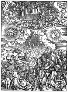 The Opening of the Fifth and Sixth Seals 1498, (1936). Artist: Albrecht Dürer