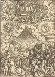 The Opening of the Fifth and Sixth Seals, probably c. 1496/1498. Creator: Albrecht Durer
