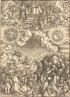 The Opening of the Fifth and Sixth Seals, probably c. 1496/1498. Creator: Albrecht Durer
