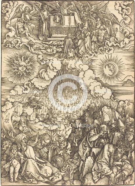 The Opening of the Fifth and Sixth Seals, probably c. 1496/1498. Creator: Albrecht Durer.