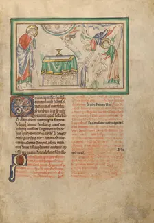 The Opening of the Fifth Seal: The Souls of the Dead Receiving White Robes, about 1255-1260. Creator: Unknown