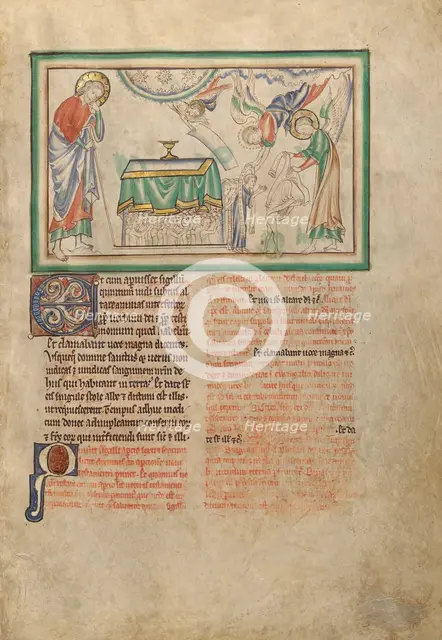 The Opening of the Fifth Seal: The Souls of the Dead Receiving White Robes, about 1255-1260. Creator: Unknown.