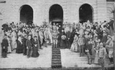 The opening of the Palace of Justice as a Hospital by Lord Roberts 1900. Artist: Bowers