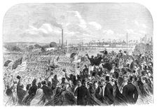 The opening of the People's Park, Farnworth, near Bolton, Lancashire, 1864. Creator: Unknown