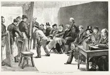 The Opening of the Royal Academy - The Selecting Committee at Work, 1887. Creator: Unknown