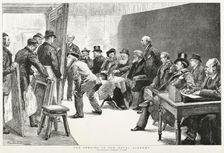 The Opening of the Royal Academy - The Selecting Committee at Work, 1887. Creator: Unknown