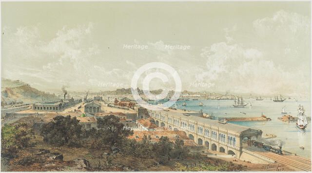 The opening of the state railway from Ljubljana to Trieste on July 27, 1857, 1857. Creator: Anonymous.