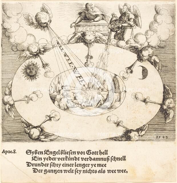 The Opening of the Seventh Seal, 1549. Creator: Augustin Hirschvogel.