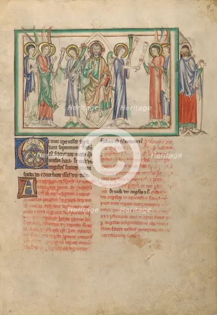 The Opening of the Seventh Seal: The Distribution of Trumpets, about 1255-1260. Creator: Unknown.
