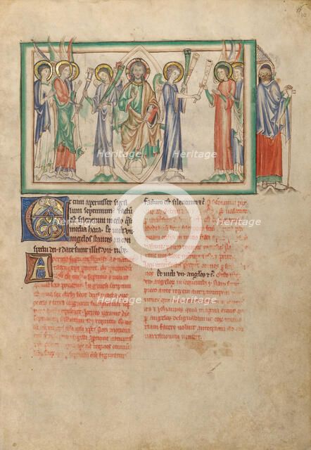 The Opening of the Seventh Seal: The Distribution of Trumpets, about 1255-1260. Creator: Unknown.