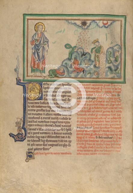 The Opening of the Sixth Seal: The Great Earthquake; Dyson Perrins Apocalypse, about 1255-1260. Creator: Unknown.