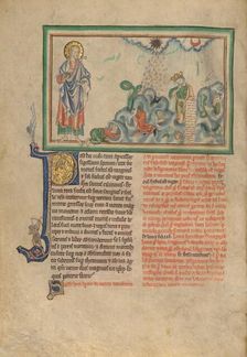 The Opening of the Sixth Seal: The Great Earthquake; Dyson Perrins Apocalypse, about 1255-1260. Creator: Unknown