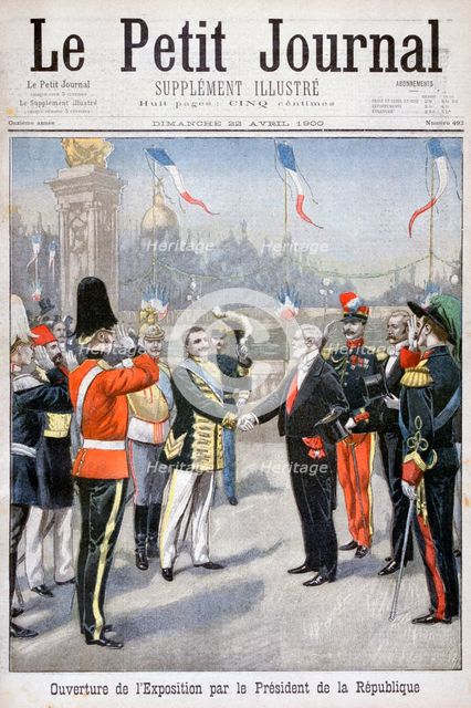 The Opening of the Universal Exhibition by the President of the Republic, Paris, 1900. Artist: Unknown