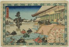 The Opening Scene (Daijo), from the series "Sugawara's Secrets (Sugawara denju)", c. 1830/44. Creator: Sadahide Utagawa