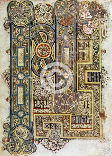 The Opening Words of St Mark's Gospel, 800 AD, (20th century). Artist: Unknown