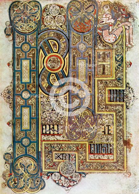 The Opening Words of St Mark's Gospel, 800 AD, (20th century). Artist: Unknown