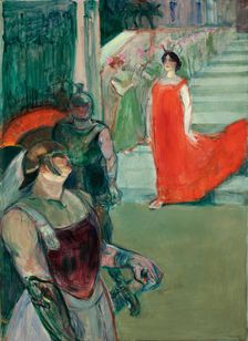 The Opera Messalina at Bordeaux (Messaline descend l'escalier bordé de figurants), 1901