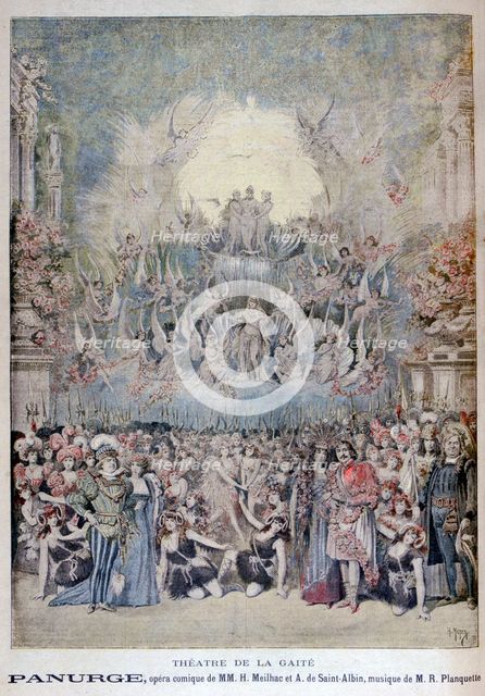 The opera Panurge, at the Théâtre de la Gaîté, Paris, 1895. Artist: Henri Meyer