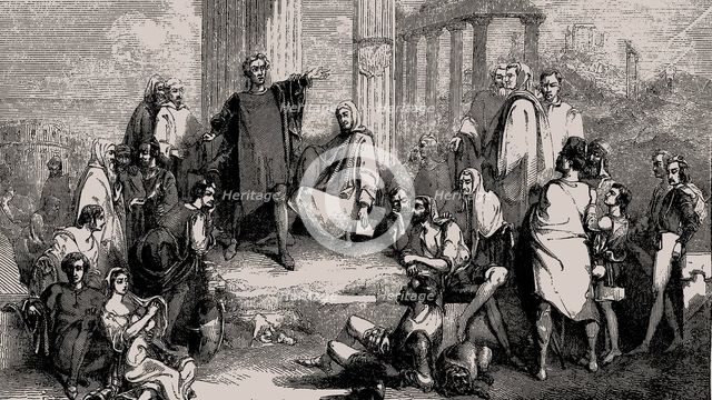 The opera Rienzi by Richard Wagner, at the Théâtre Lyrique in Paris on 6 April 1869, 1869.
