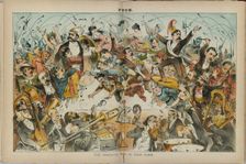 The operatic war in New York. Illustration from Puck