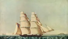 The Opium Clipper Brig Anonyma in the Straits of Malacca 1846. Artist: Norman Hill