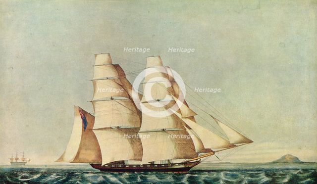 'The Opium Clipper Brig Anonyma in the Straits of Malacca', 1846. Artist: Norman Hill.