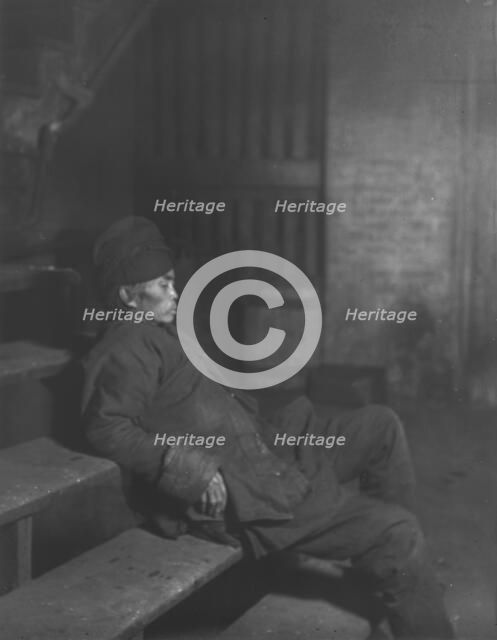 'The opium fiend', Chinatown, San Francisco, between 1896 and 1906. Creator: Arnold Genthe.
