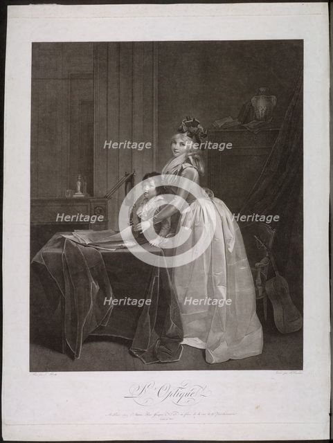 The Optical Viewer, c. 1794. Creator: Fréderic Cazenave (French).